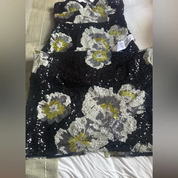 NWT Dress the Population Vada Black Floral Dress - Picture 4 of 5